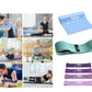 Elastic Fitness Bands Kit. Resistance Bands. Complete Home Gym Kit with 4 Loop Bands, 2 Cloth Resistance Bands Tech Therapeutics